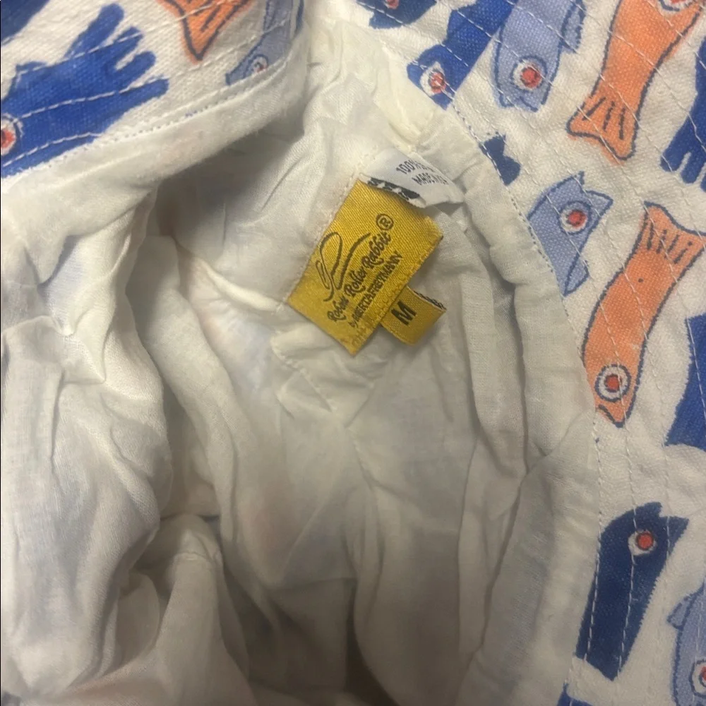 Roberta Roller Rabbit Blue and Orange Kids Hat size M